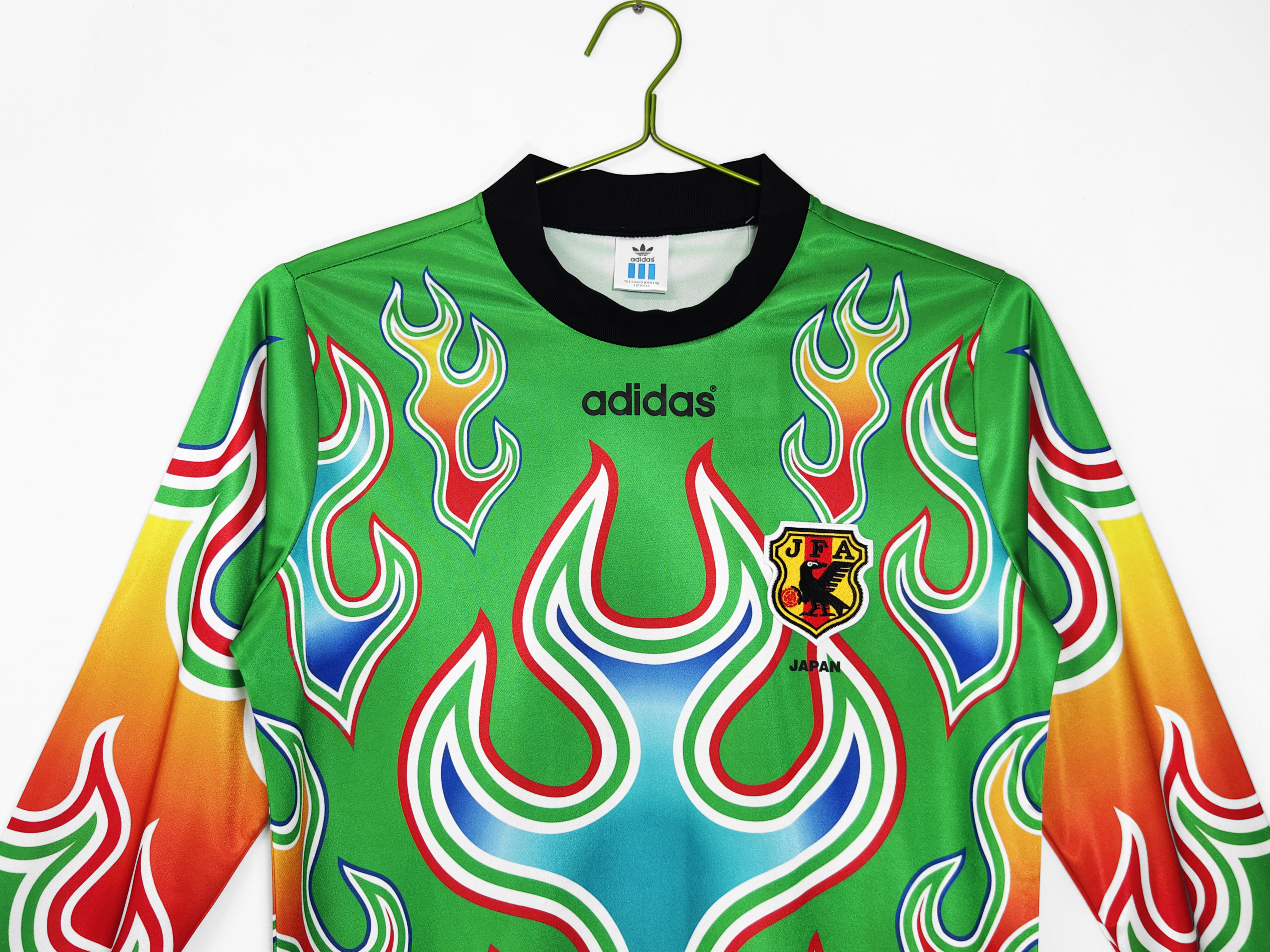 1998 Japan goalkeeper Flame Green Long sleeves