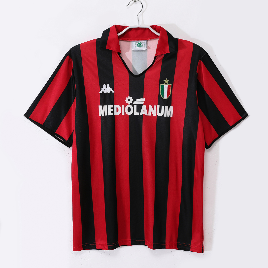 1988/89 AC Milan Home Retro Fan Version