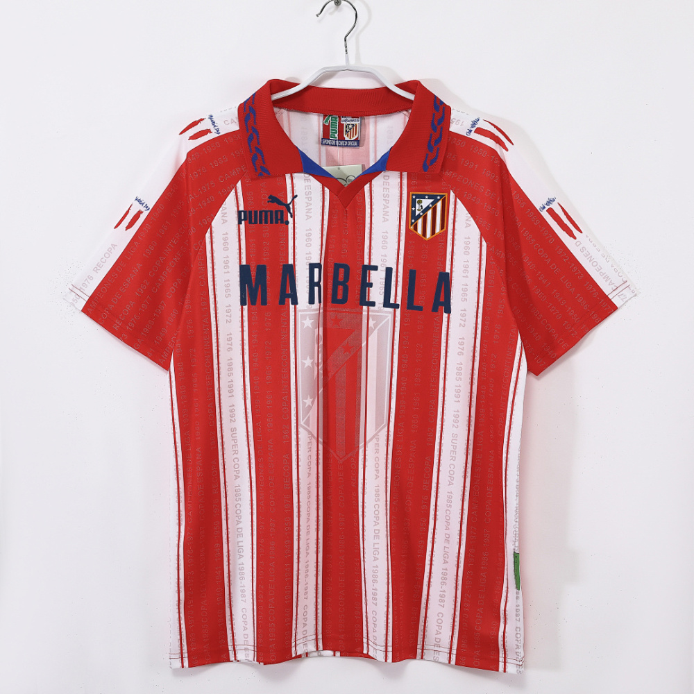 1995/96 Atletico Madrid home retro Fans version
