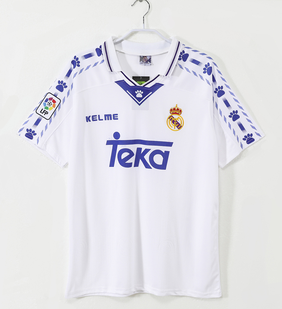 1996/97 Real Madrid home Retro Fan Version