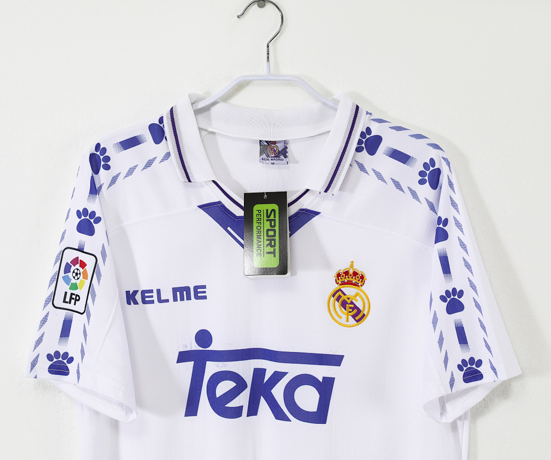 1996/97 Real Madrid home Retro Fan Version