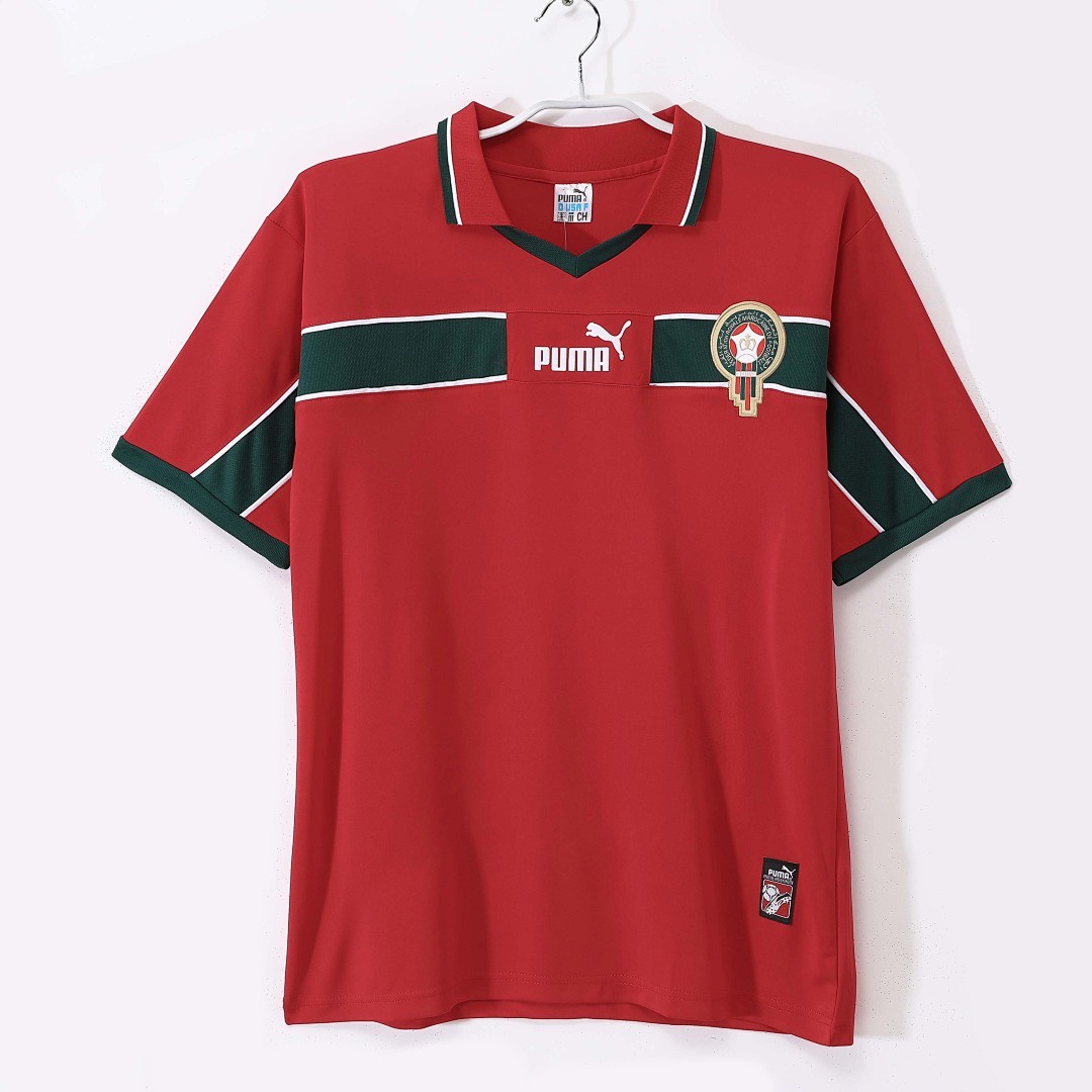 1998 Morocco red retro Fans version
