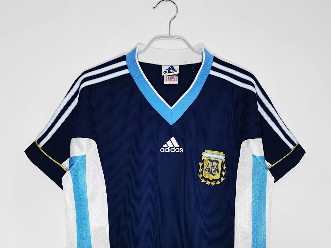 1998 Argentina away Retro Fan Version