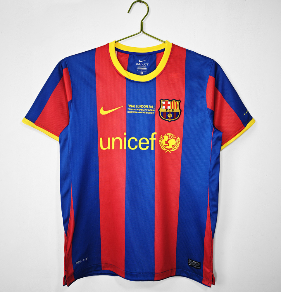 2010/11 Barcelona home Champions League Retro Fans version