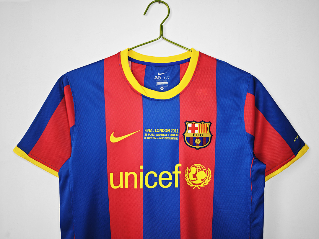 2010/11 Barcelona home Champions League Retro Fans version