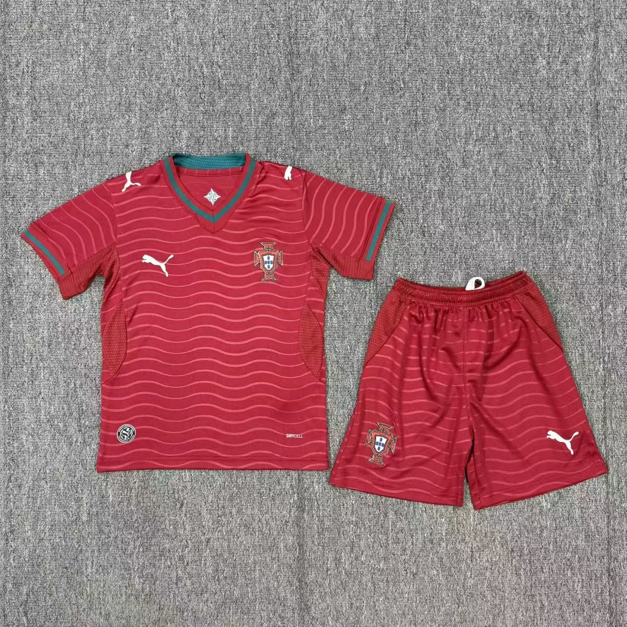 2026 World cup Portugal home kids kits sets