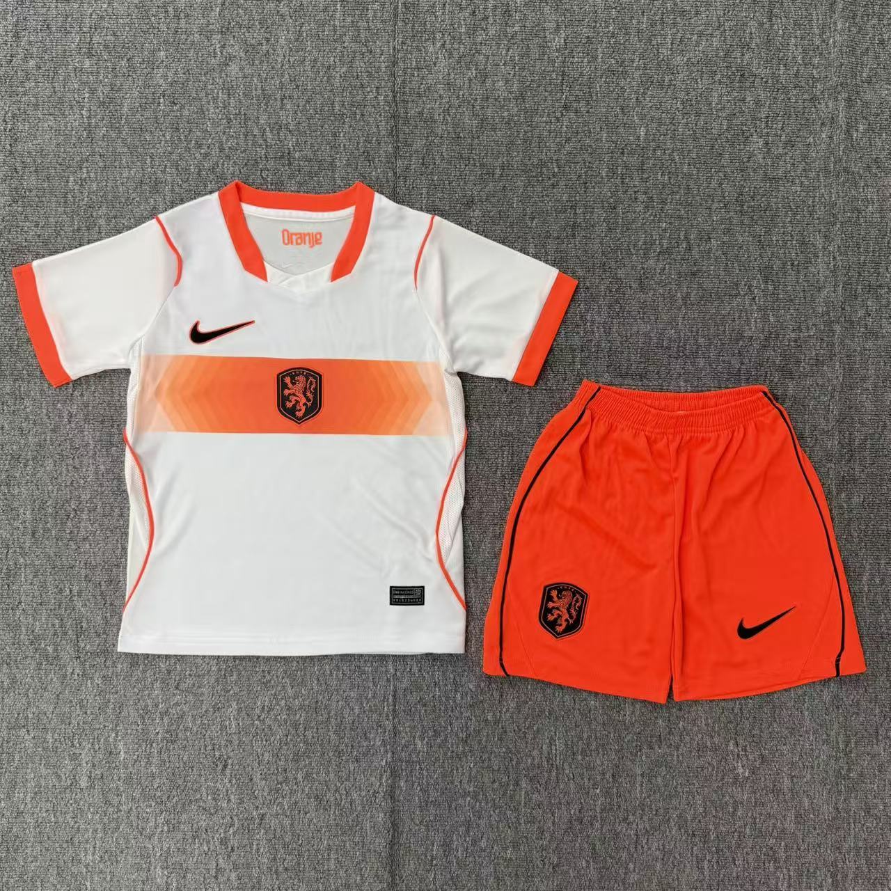 2026 World cup Netherlands away kids kits sets