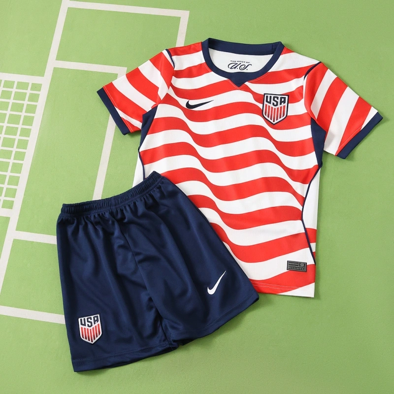2026 World cup USA home soccer Jersey kids kits sets