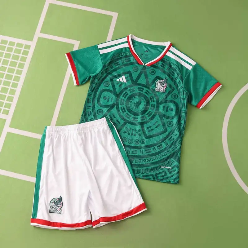 2026 World cup Mexico home kids kits sets