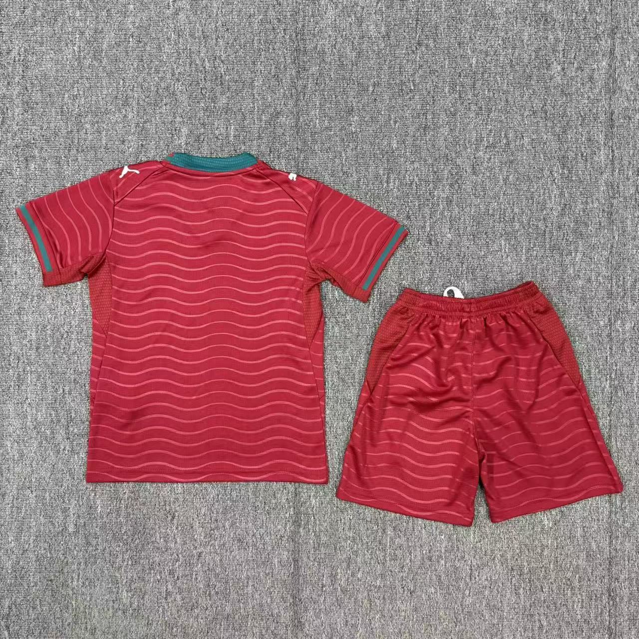 2026 World cup Portugal home kids kits sets