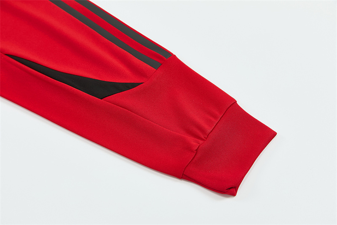 2007 08 AC Milan retro red adult man tracksuit Training top best soccer football jerseys half zipper