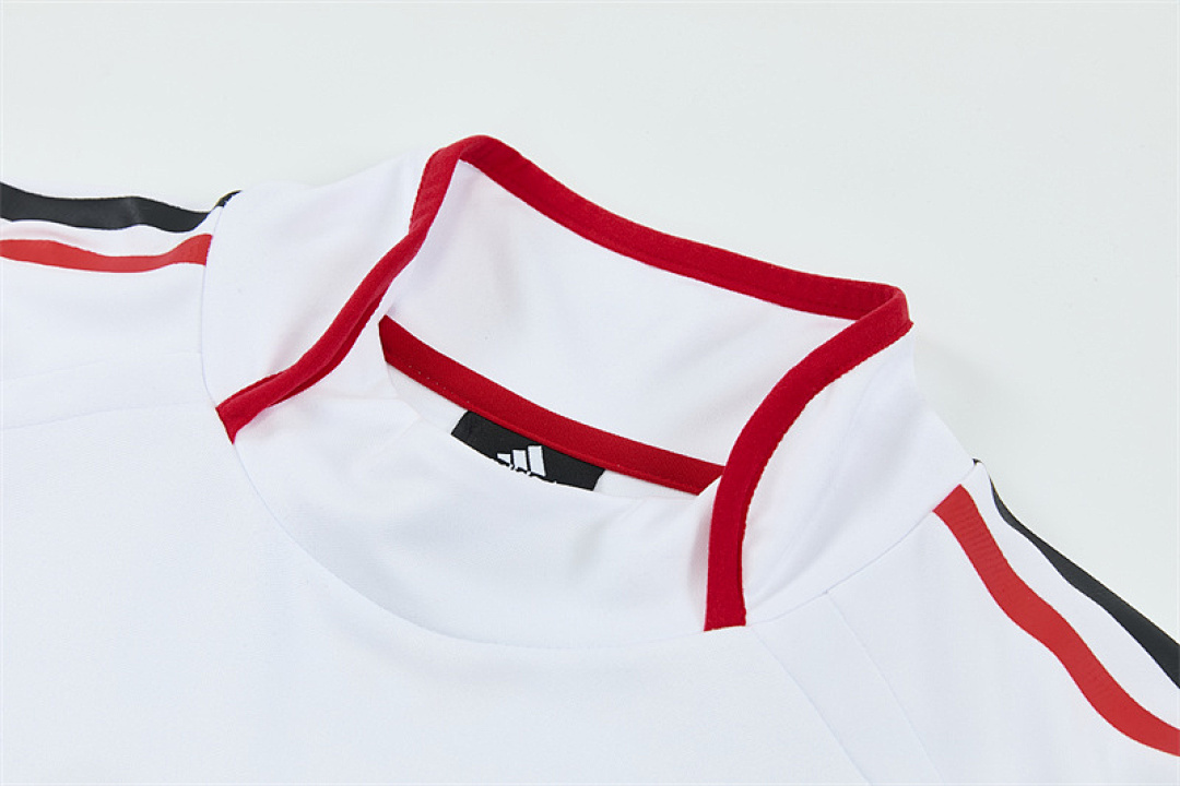 2006 07 AC Milan retro White adult man tracksuit Training top best soccer football jerseys half zipper