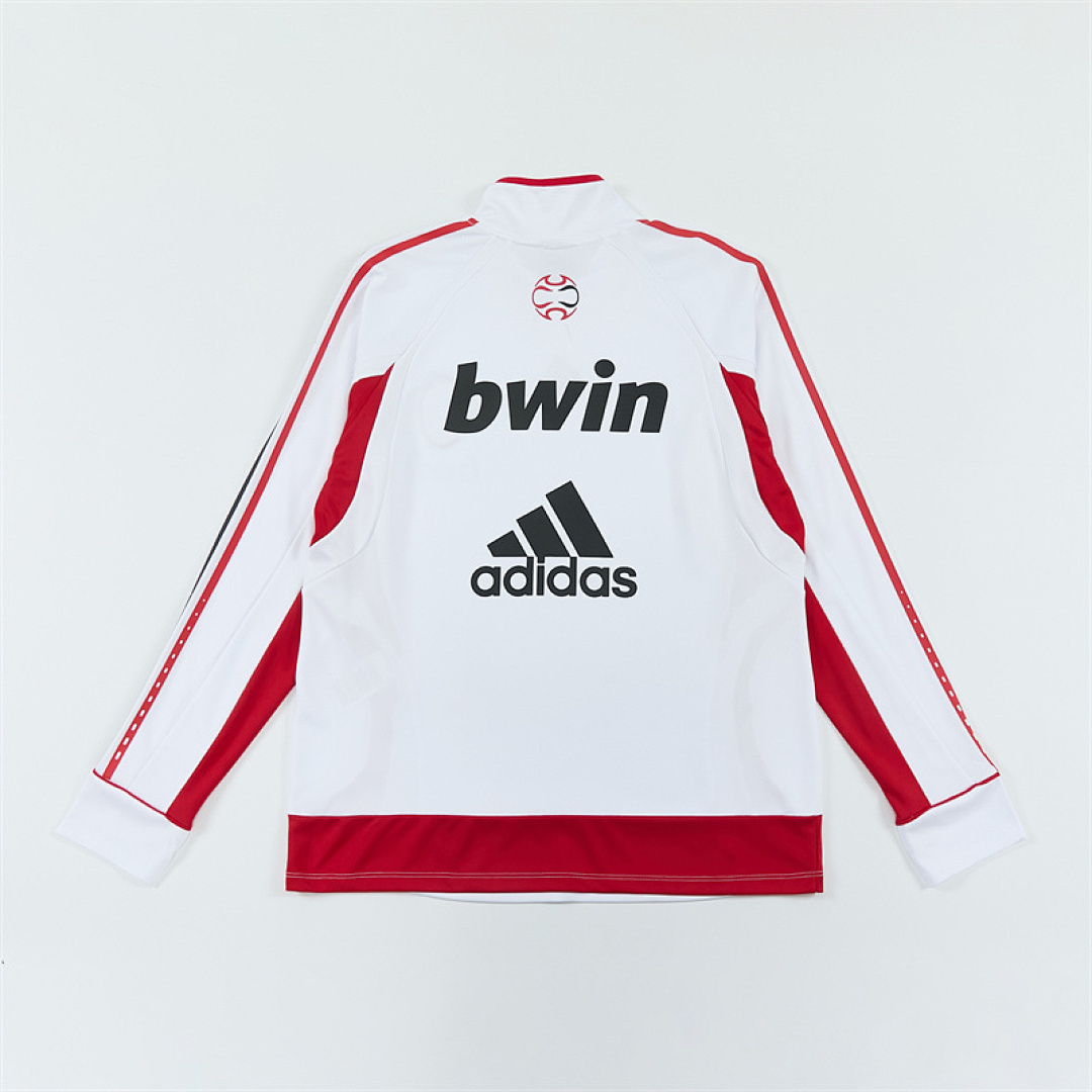 2006 07 AC Milan retro White adult man tracksuit Training top best soccer football jerseys half zipper