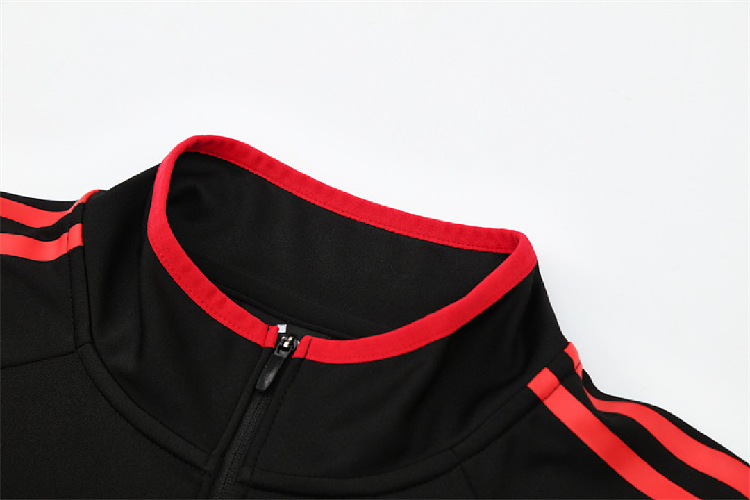 2005 06 AC Milan retro black adult man tracksuit Training top best soccer football jerseys half zipper