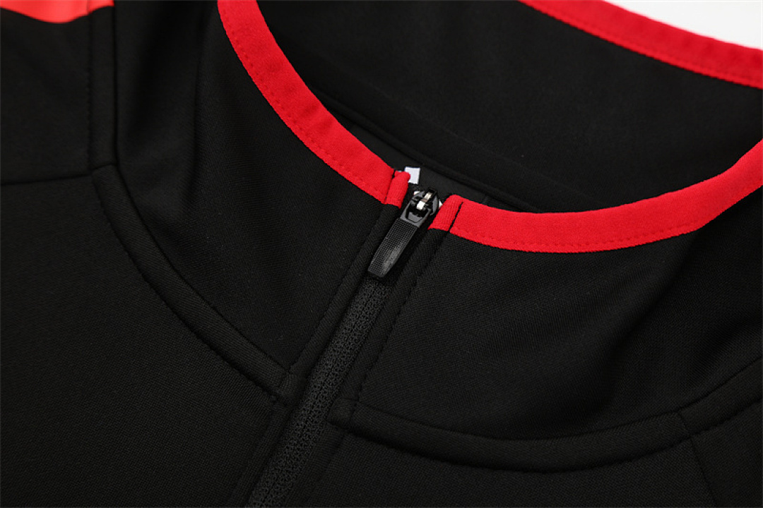 2005 06 AC Milan retro black adult man tracksuit Training top best soccer football jerseys half zipper