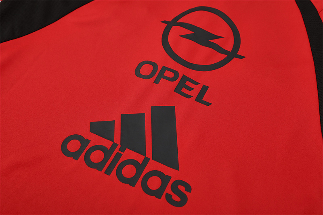 2003 04 AC Milan retro red adult man tracksuit Training top best soccer football jerseys half zipper