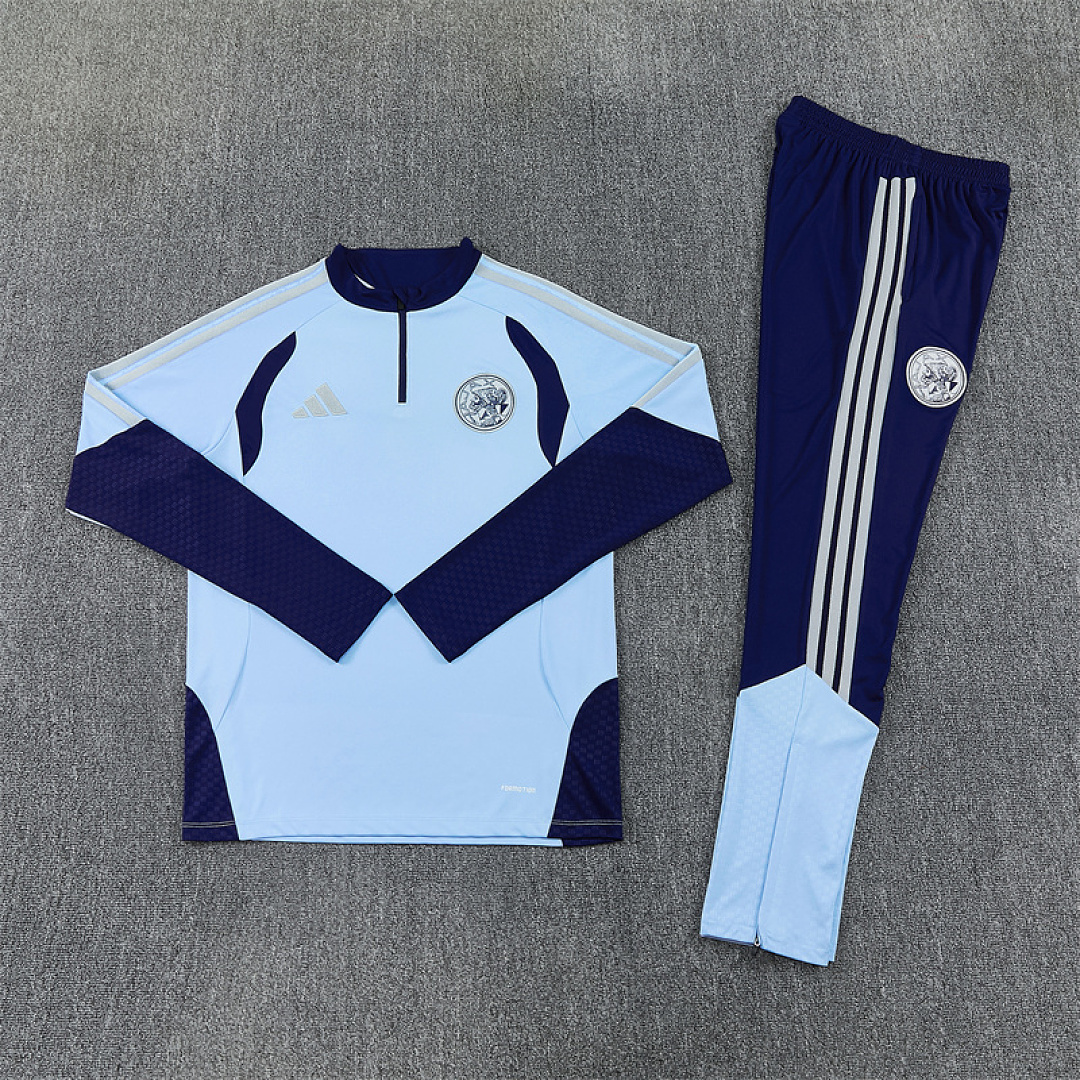 2026 2027 Ajax adult and kids tracksuit soccer jersey Light blue