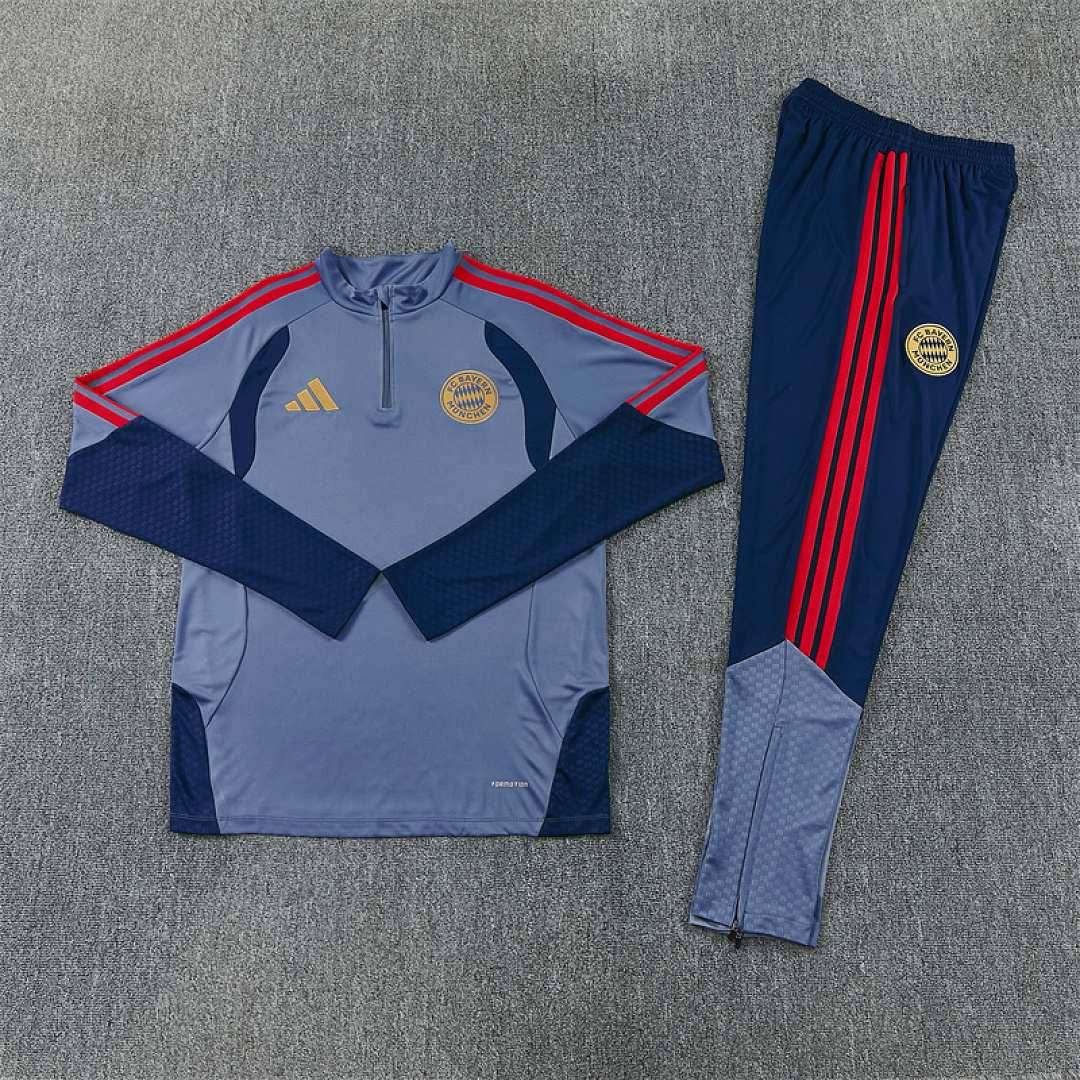 2026 2027 Bayern adult and kids tracksuit soccer jersey Dark gray
