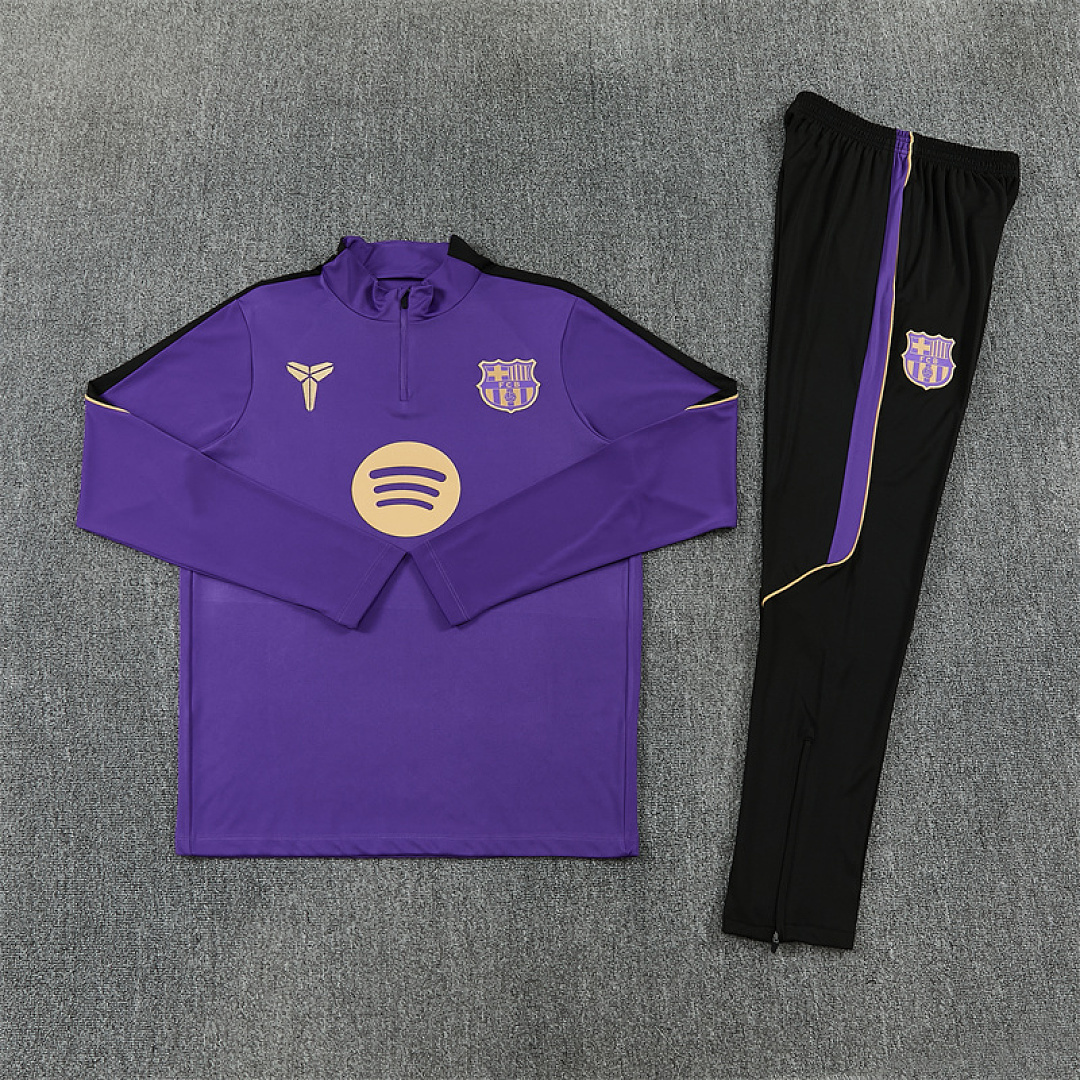 2026 2027 Barcelona adult and kids tracksuit soccer jersey Purple