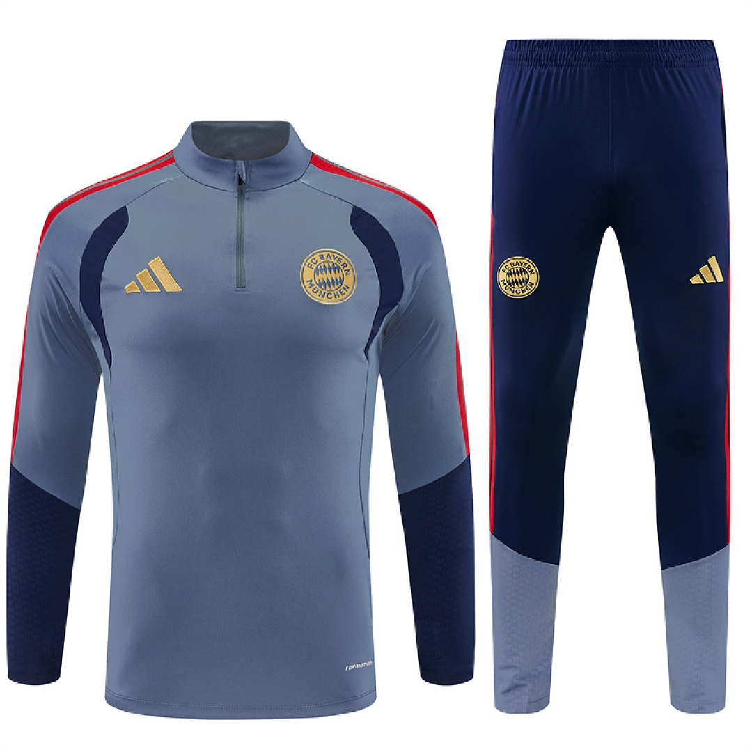 2026 2027 Bayern adult and kids tracksuit soccer jersey Dark gray