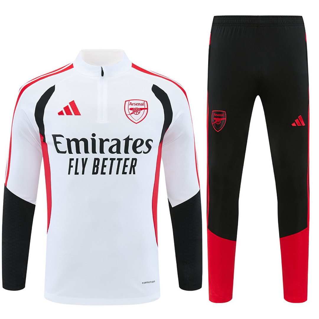 2026 2027 Arsenal adult and kids tracksuit soccer jersey White