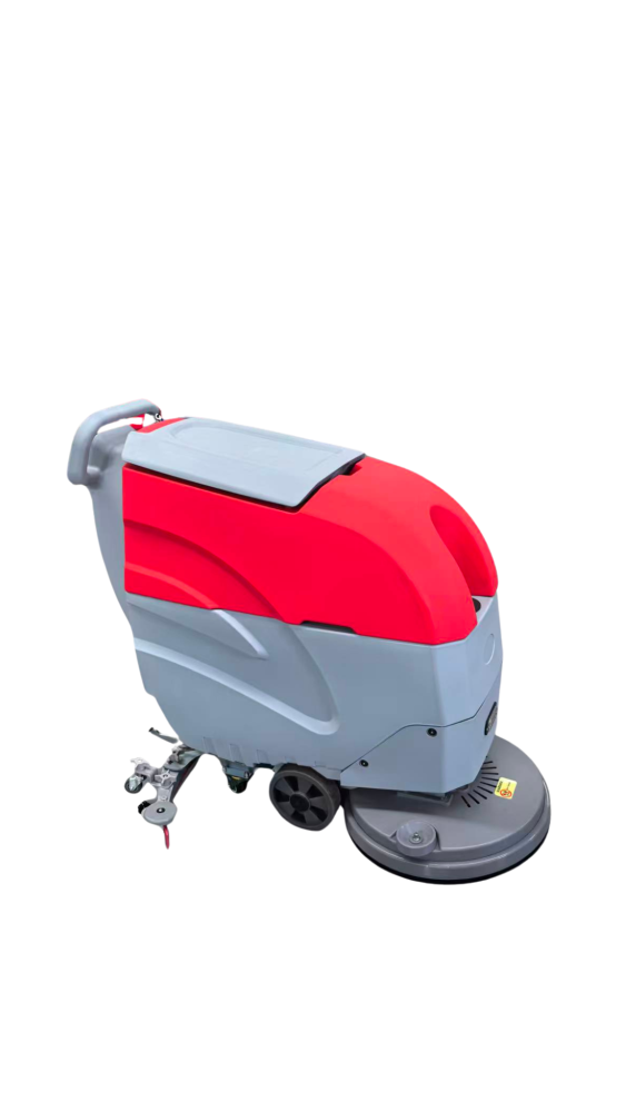 Walk-behind floor scrubber