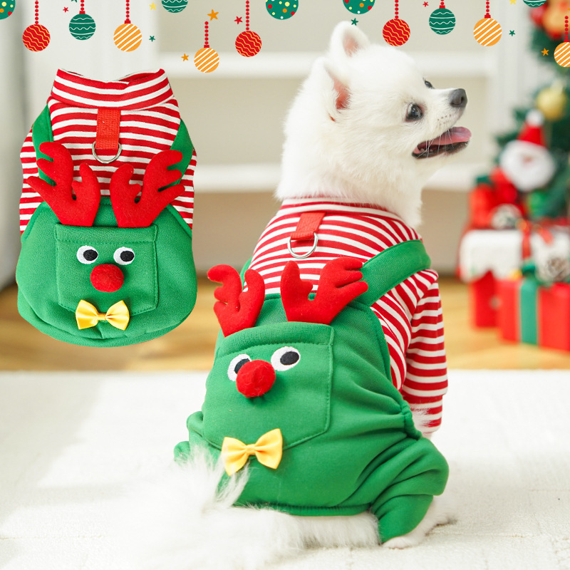 Christmas reindeer pet costume