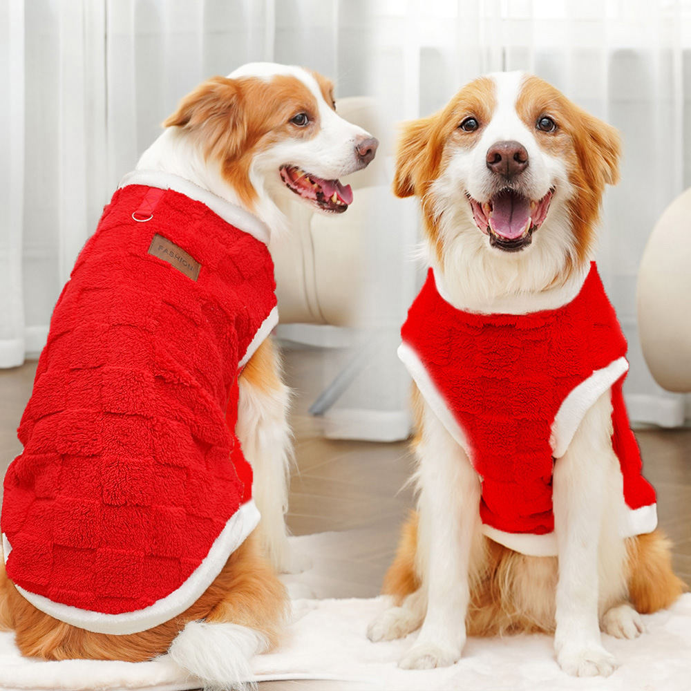Autumn and winter fleece pets sweater