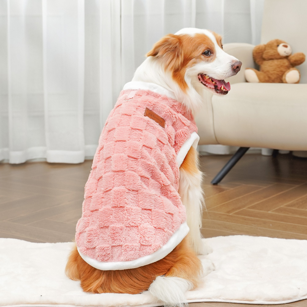 Autumn and winter fleece pets sweater