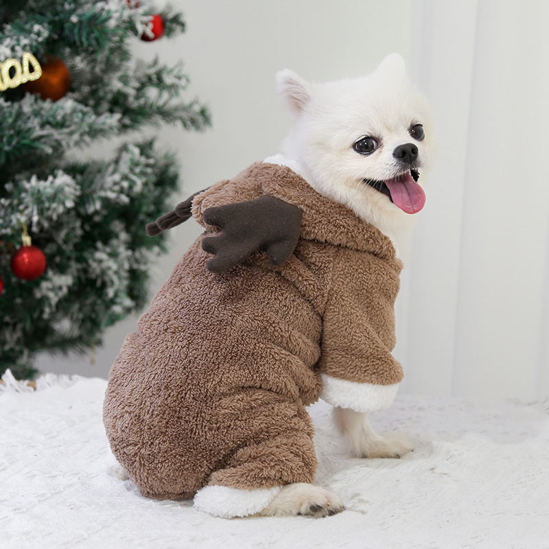 Christmas reindeer pet costume