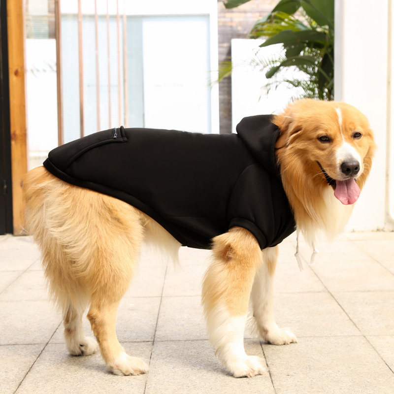 Autumn and winter fleece pets sweater with pocket