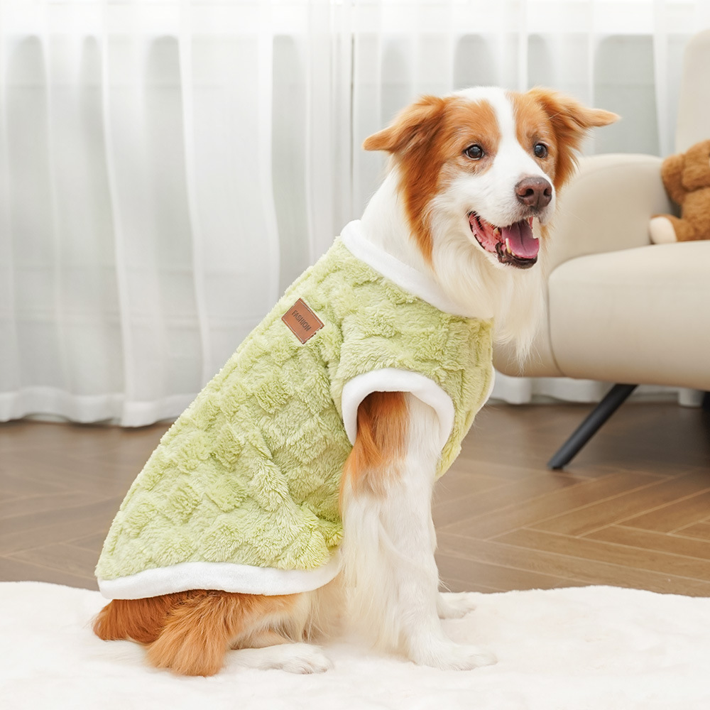 Autumn and winter fleece pets sweater