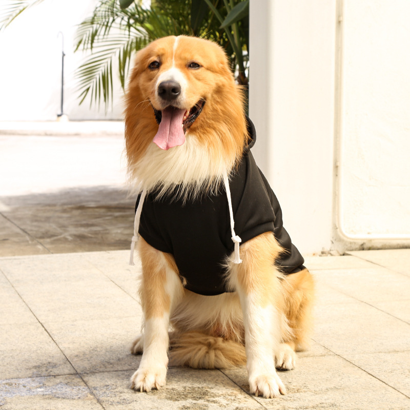 Autumn and winter fleece pets sweater with pocket