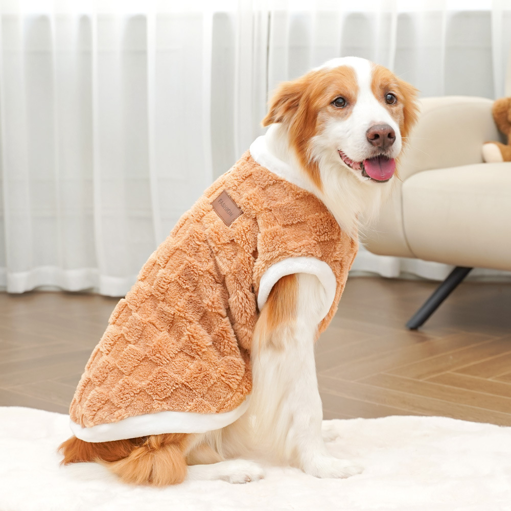 Autumn and winter fleece pets sweater