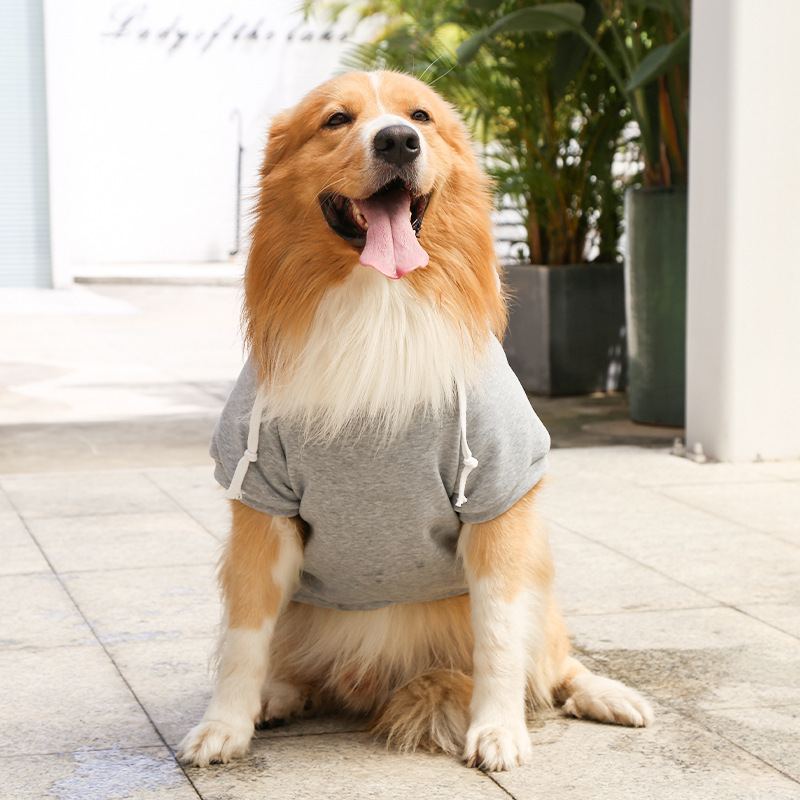 Autumn and winter fleece pets sweater with pocket