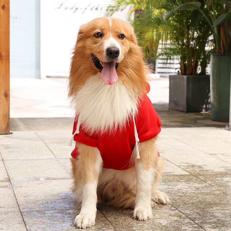 Autumn and winter fleece pets sweater with pocket