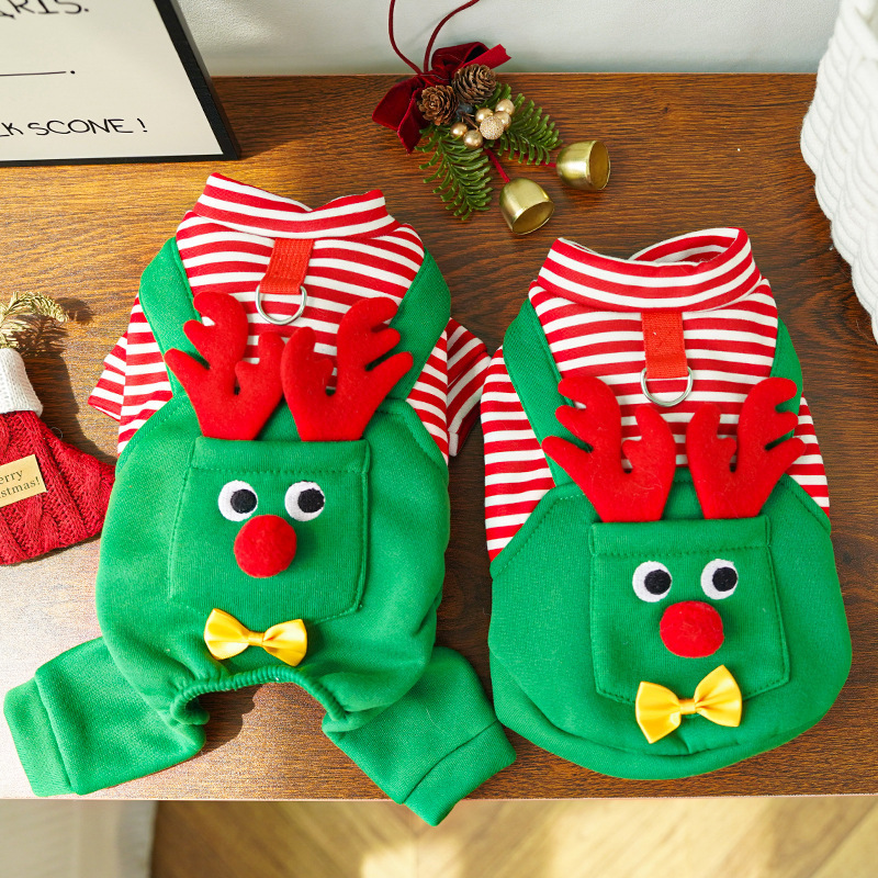 Christmas reindeer pet costume