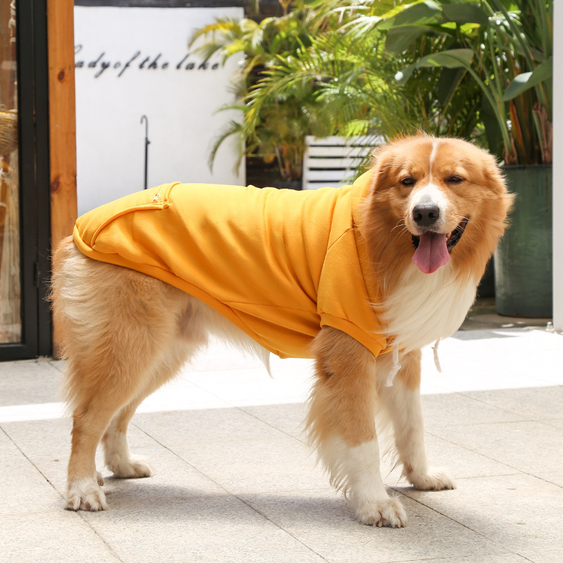 Autumn and winter fleece pets sweater with pocket