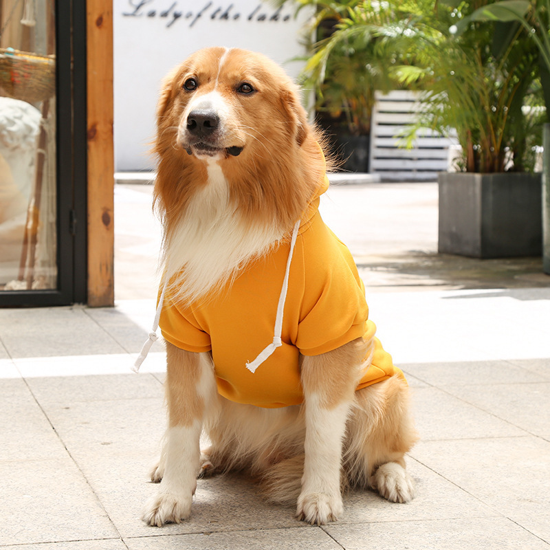 Autumn and winter fleece pets sweater with pocket