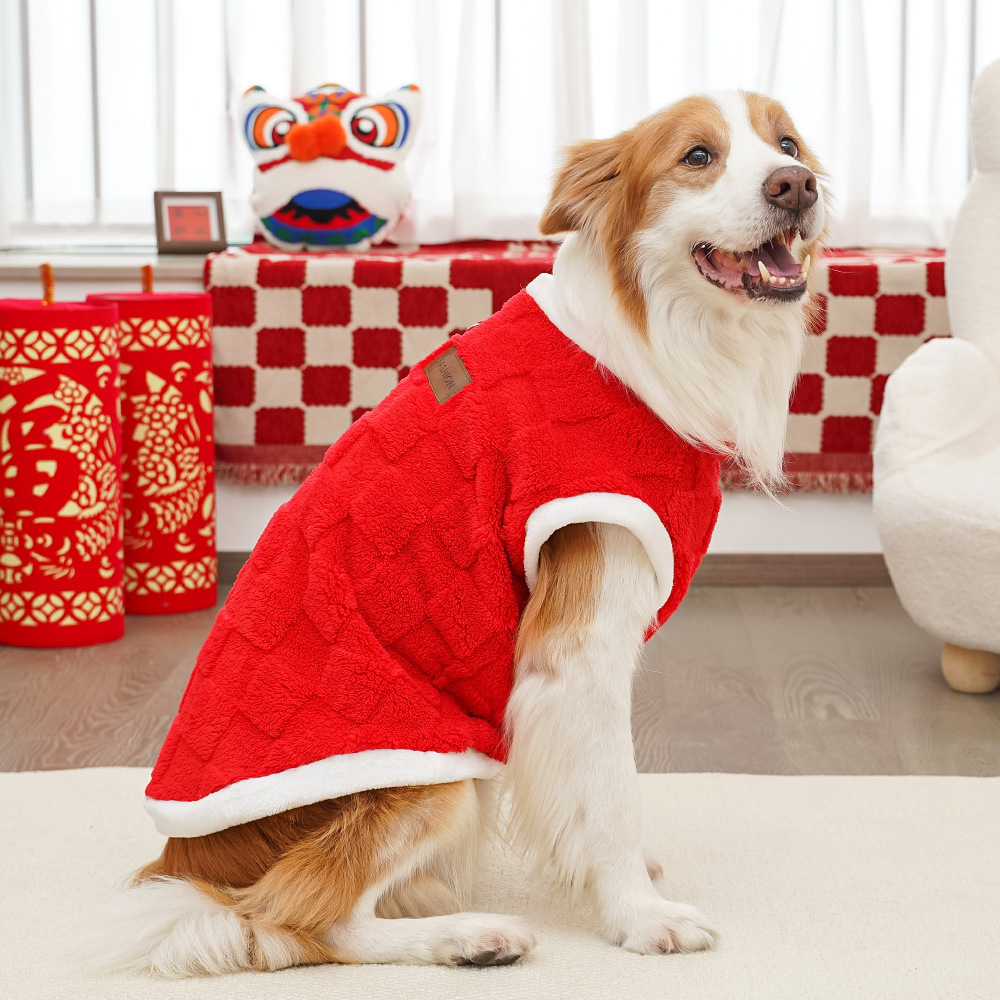Autumn and winter fleece pets sweater