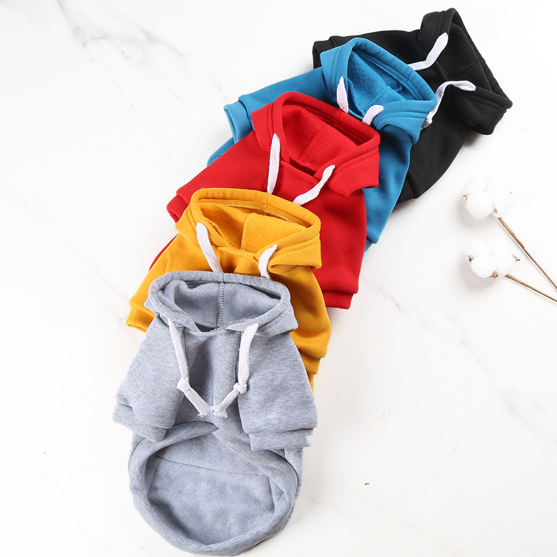 Autumn and winter fleece pets sweater with pocket