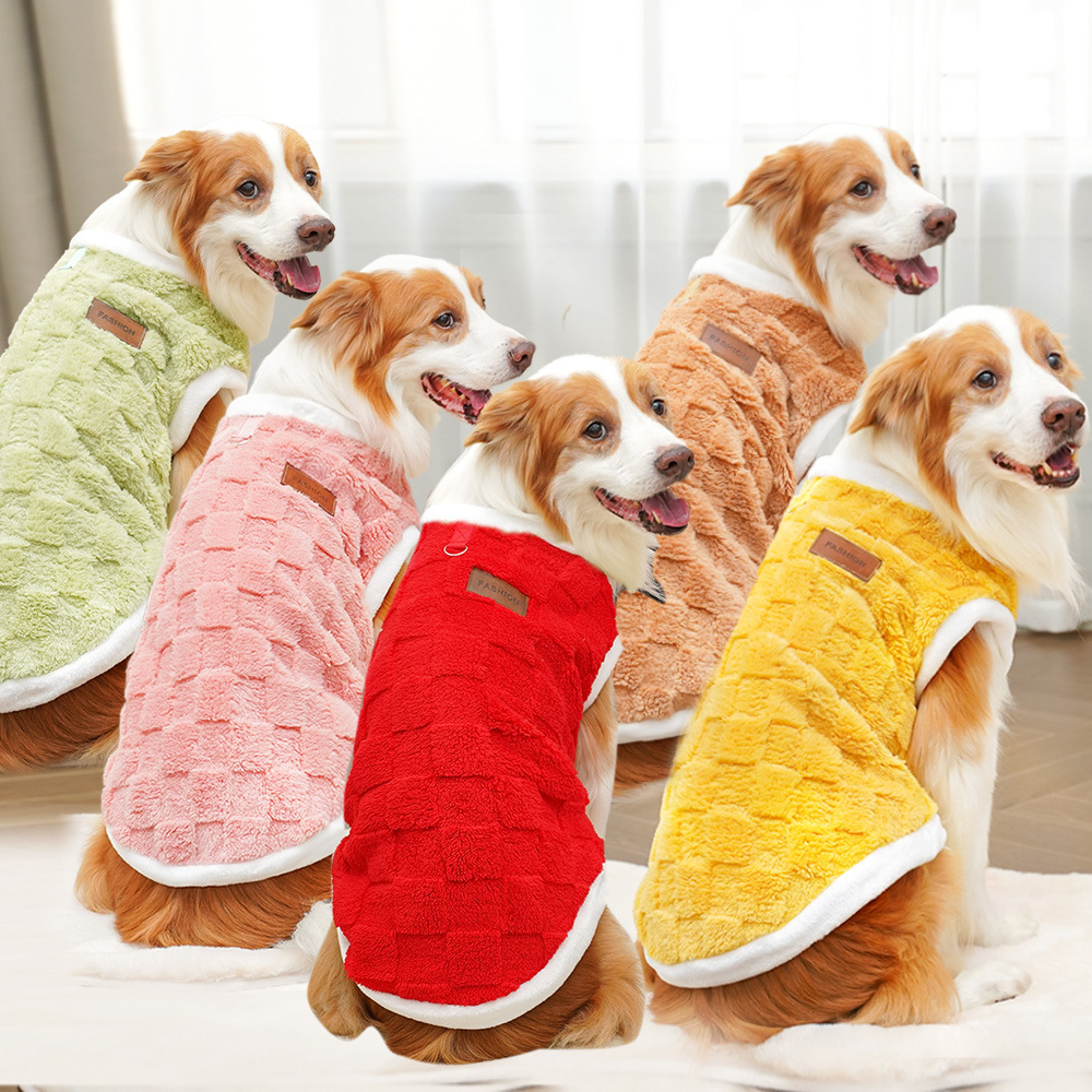 Autumn and winter fleece pets sweater