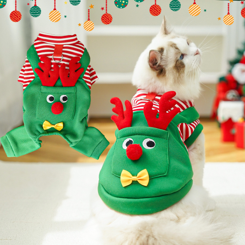 Christmas reindeer pet costume
