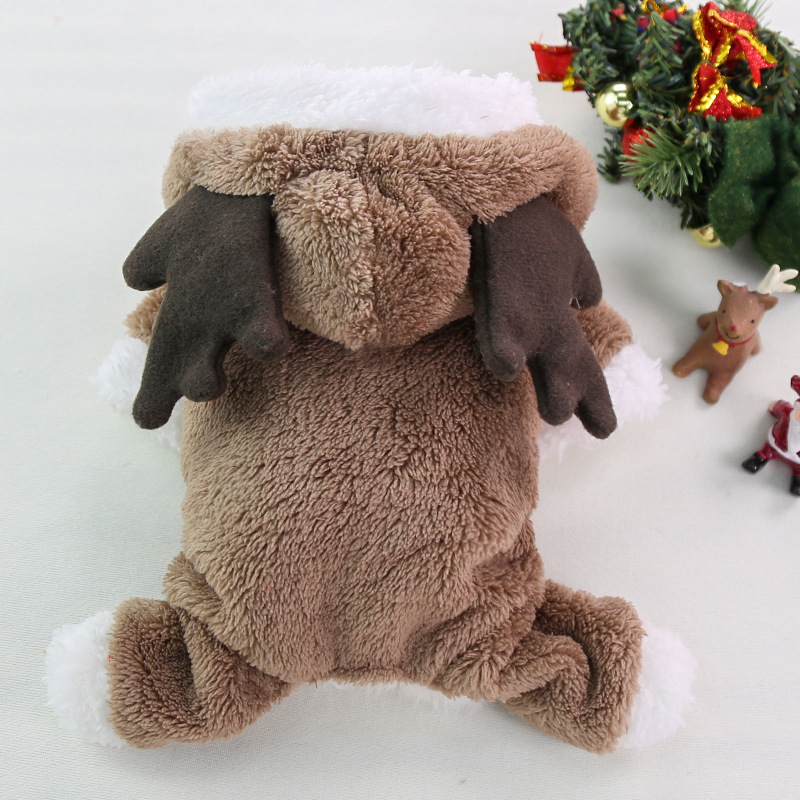 Christmas reindeer pet costume