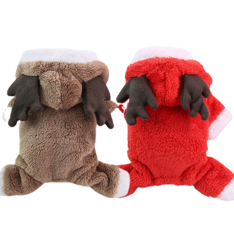 Christmas reindeer pet costume