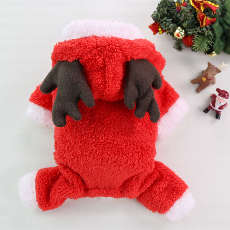Christmas reindeer pet costume