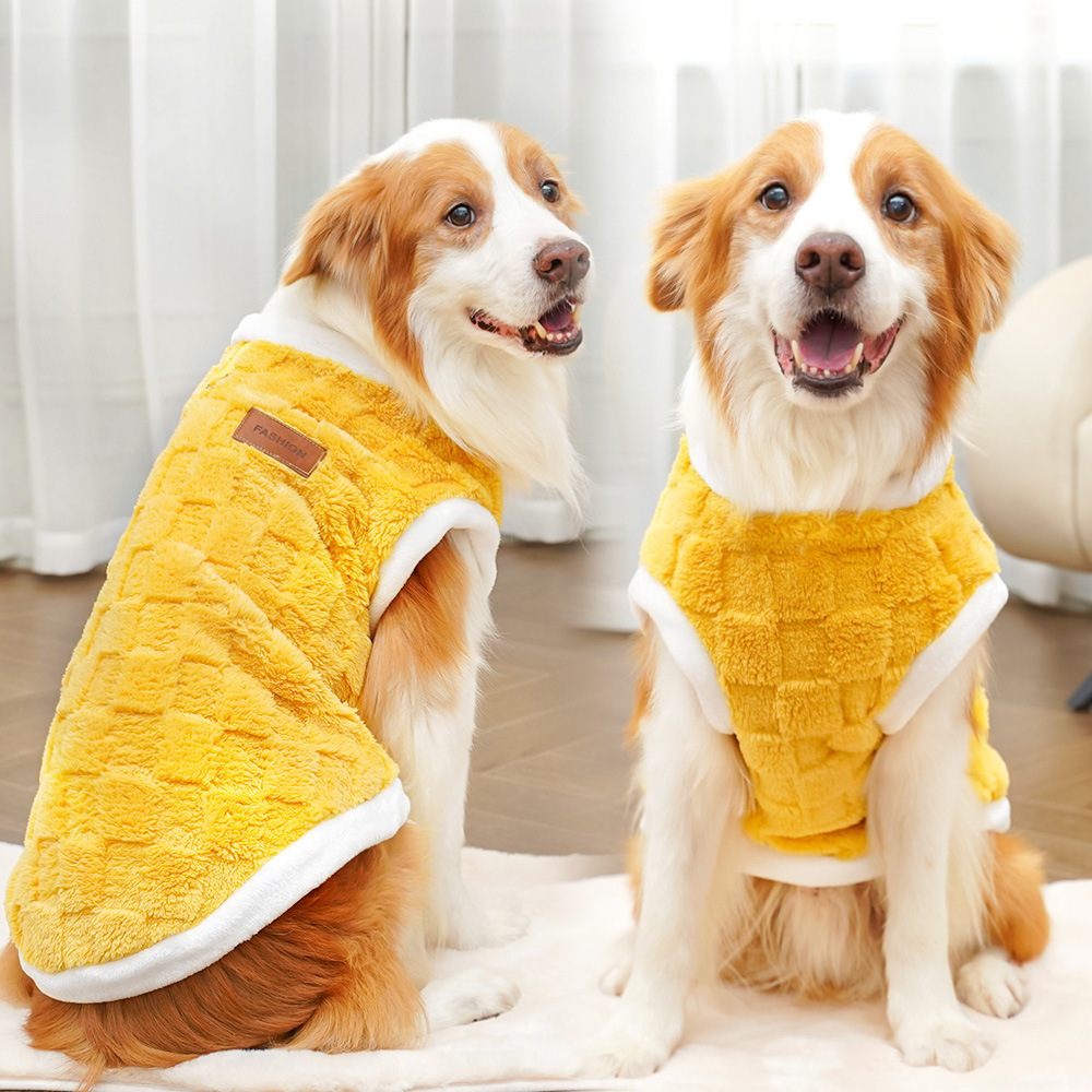 Autumn and winter fleece pets sweater