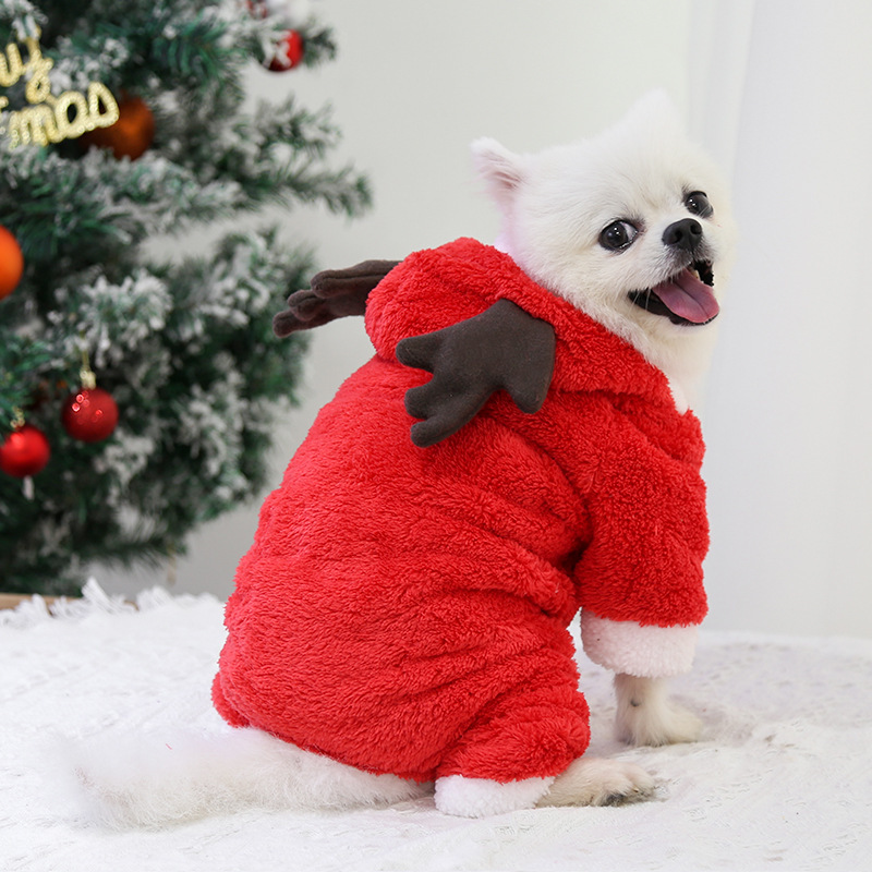 Christmas reindeer pet costume
