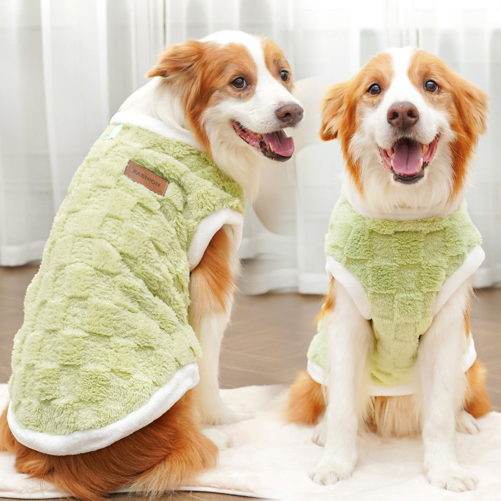 Autumn and winter fleece pets sweater