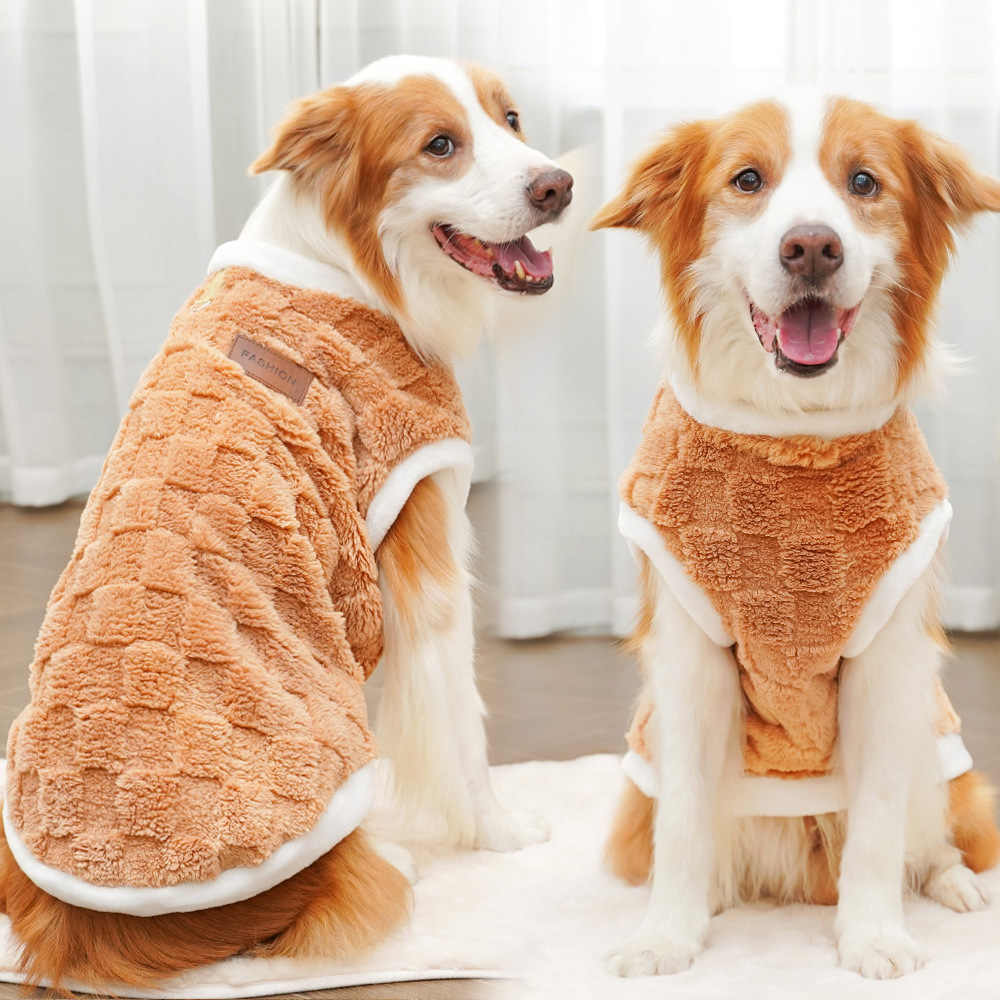 Autumn and winter fleece pets sweater